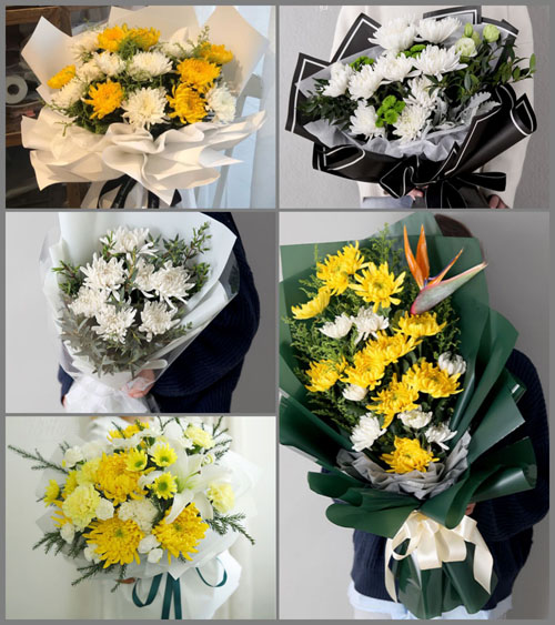 山西晋中介休市绵山镇东内封村白事花束代送